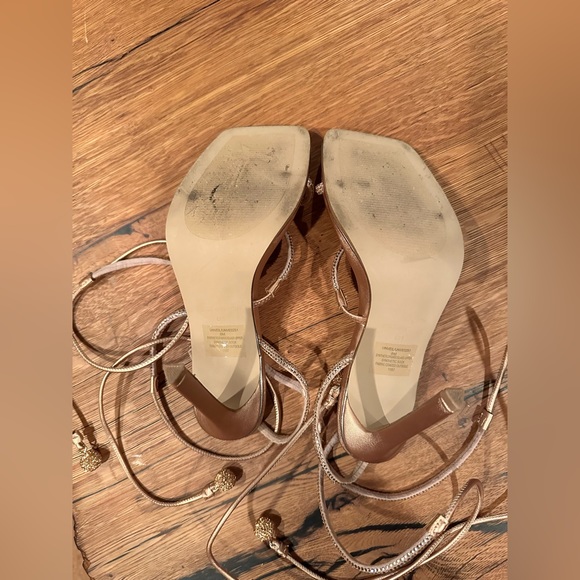 STEVE MADDEN ROSE GOLD RHINESTONE HEELS - Picture 6 of 6